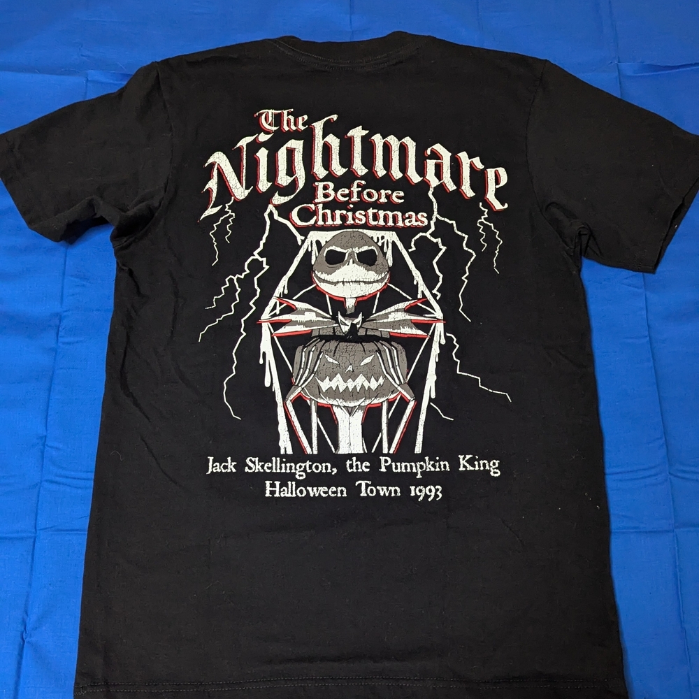 Disney The Nightmare Before Christmas Jack Skellington Graphic Tee Size Small